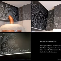 Wandbild Blumewiese im Mercato für fritz kola
