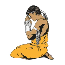 Tony Jaa vector / illustrator