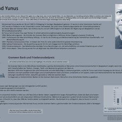 Plakat über Muhammed Yunus