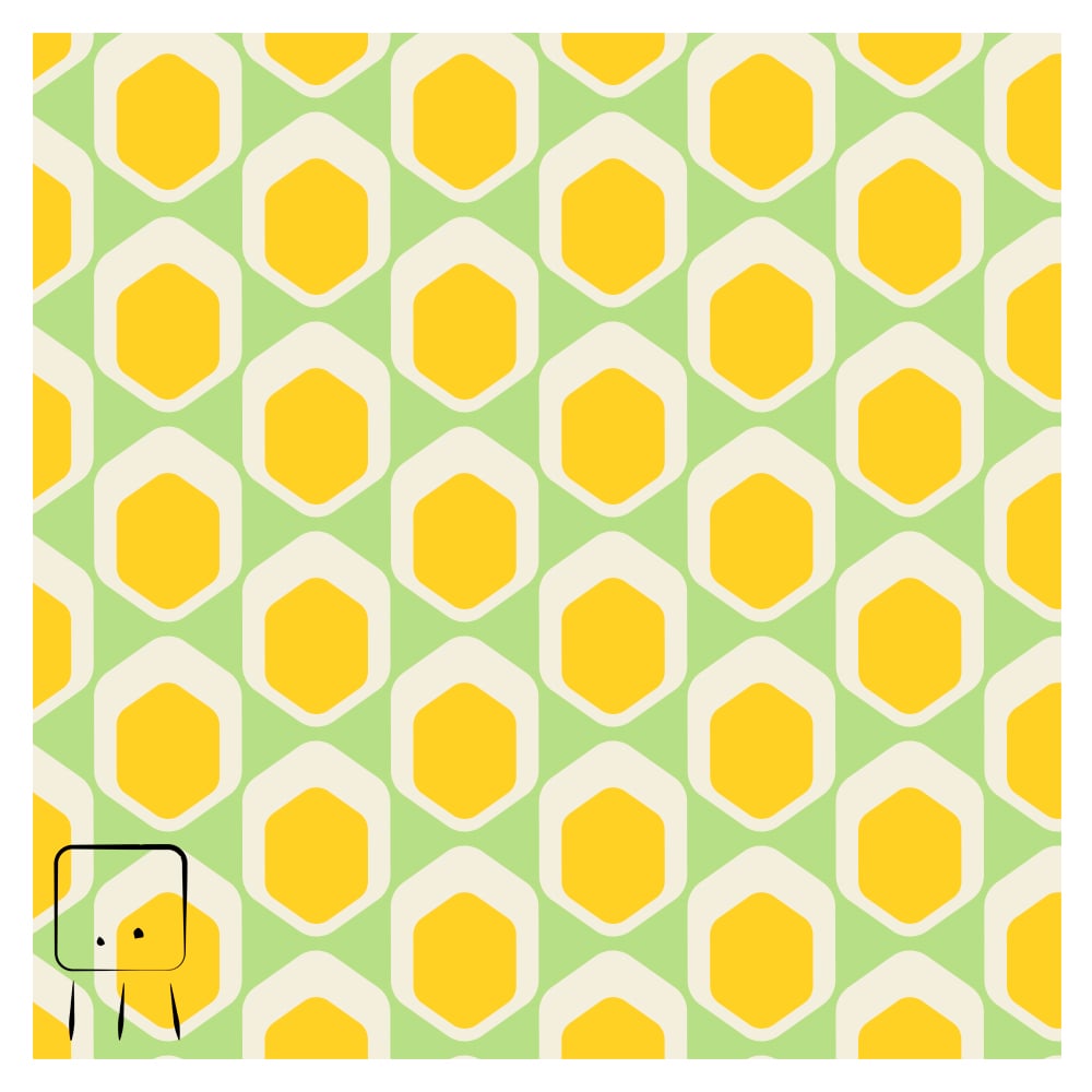 Eggsy pattern on green pastel background