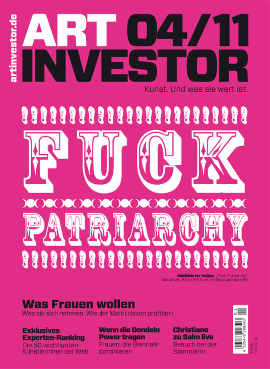 Titelentwurf, Artinvestor Kunstmagazin Redesign