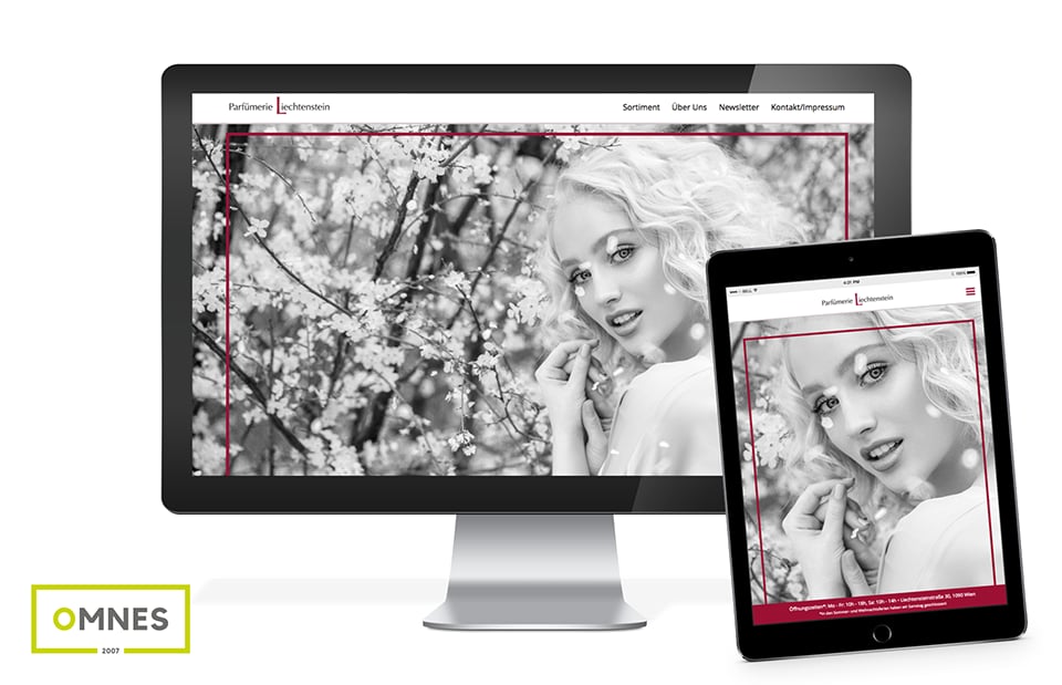 Parfümerie Liechtenstein – Website-Gestaltung