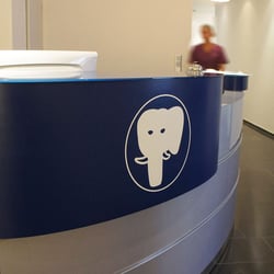 Beschriftung Theke