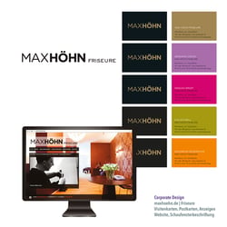 Max Höhn Friseure | Visitenkarten und Web