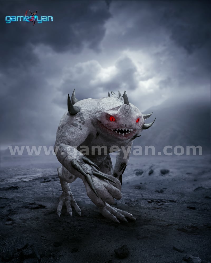 3D Monster Poster von 3d Production HUB