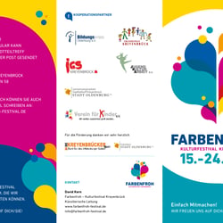 Kulturfestival Farbenfroh Flyer