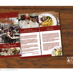 6-seitiger Flyer für ein Restaurant
