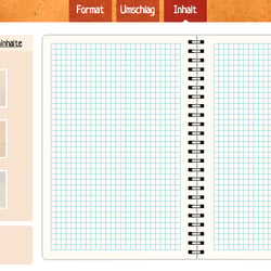 Im Standart-Inhalt kann man zwischen 6 verschiedenen Layouts in den Farben grau, braun, pink oder blau wählen.