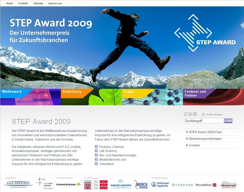 Webdesign Step-Award