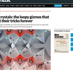 TIME CRYSTALS. illustration for new scientist magazine (UK), 2017
