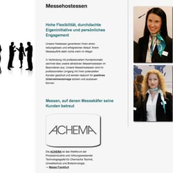 Screendesign mit Beispiel einer Referenz der Agentur Messekäfer