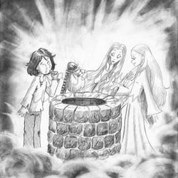 Buchillustration zu „der verlorene Märchenstern“, Veritas Vita Verlag 2011