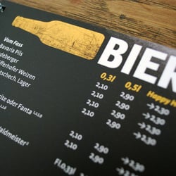 Gestaltung Getränkekarte