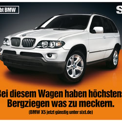 Sixt – Jung von Matt – Plakat für den X3