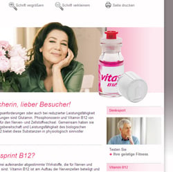 Website Vitasprint – www.vitasprint.de