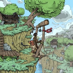 Freie Illustration „Landschaft“ (2011)