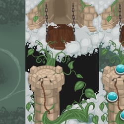 Puzzle Hintergrund – Hans und die Bohnenranke