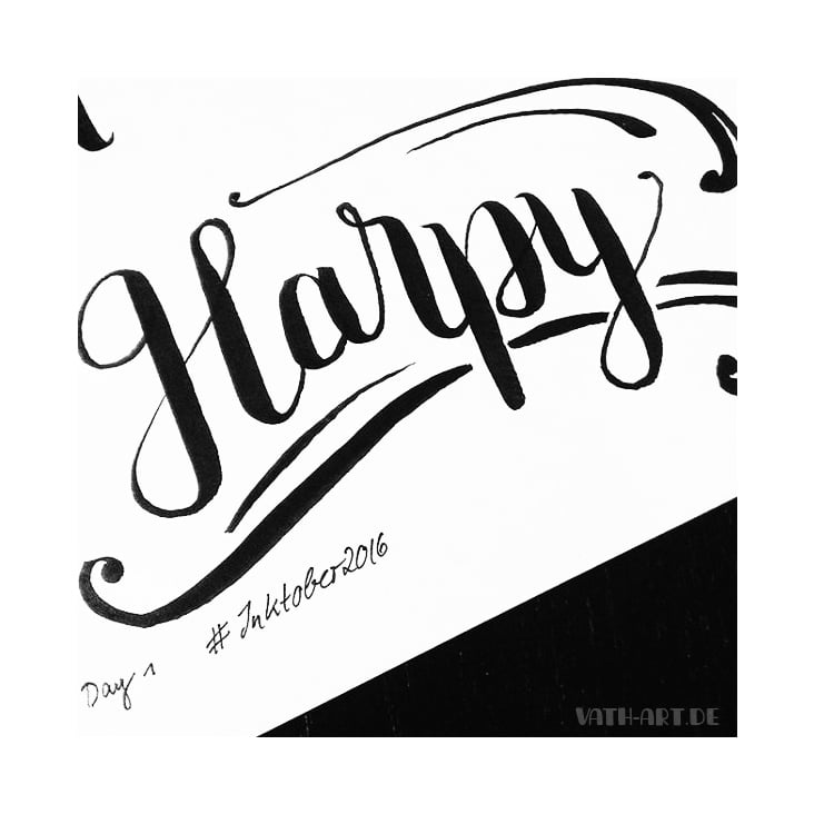 Brushlettering „Harpy“