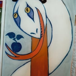 der Hain-Schlange,Wandmalerei (Ausschnitt 5); 2001