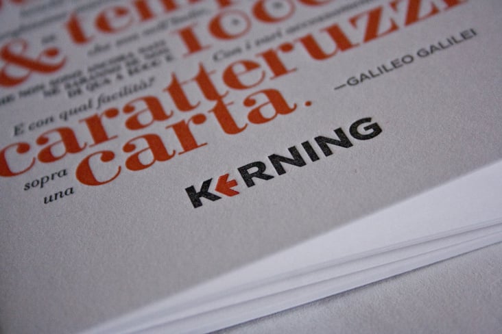 Kerning notebook