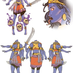 Mantra Comic Book Kali Design 1 Color
