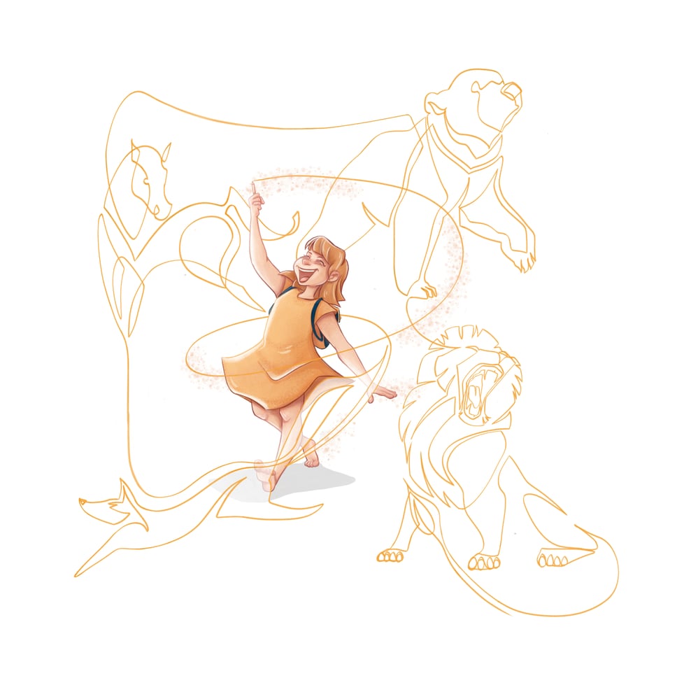 illustration „imaginary friends“