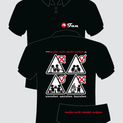mein-zelt-steht-schon: Gestaltung der Fan-Shirts