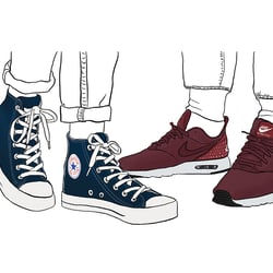 Converse Chucks und Nike Airs