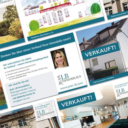 Werbepostkarten für JeanLB Immobilien