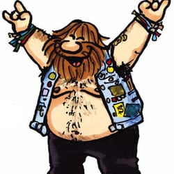 „Pit Mosh“; Tusche und Marker; Illustration für Merchandise-Artikel