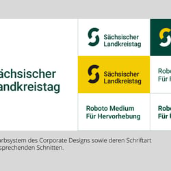 Die Logoentwicklung sowie mit neuer Schriftart