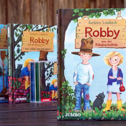 Umschlag- und Reihengestaltung Robby aus der Räuberhöhle