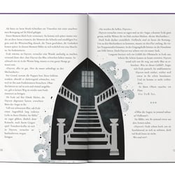 Doppelseitige Illustration mit Textumfluss