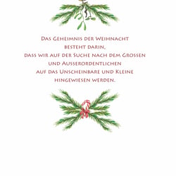 Weihnachtspostkarte für ein Weingut