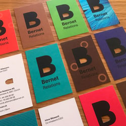 Bernet Relations AG, Visitenkartenserie