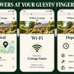 Anreise, WLAN und Abreise – mobile Informationsbereiche