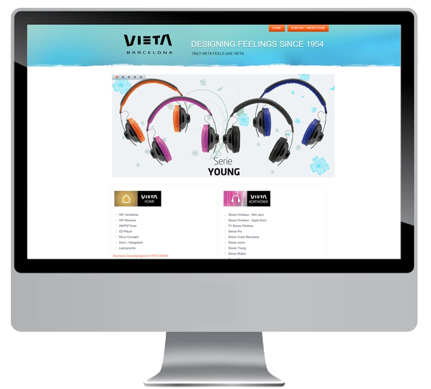 Website HiFi Kunden Vieta Kopfhörer