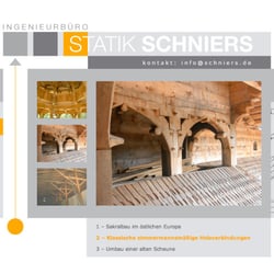 Webseitengestaltung Statikbüro/Projekte 2
