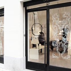 Illustrated shop window.