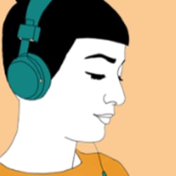 Lesen – Illustration für Flow Magazin Artikel über Bücher, Blogs und mehr zum Thema Achtsamkeit