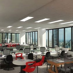 Oficina 3d cgi interior comercial