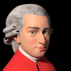 WIP – Mozart Portrait nach Barbara Krafft  (1764–1825)