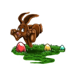 Osterhase springt