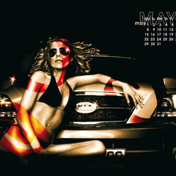 Kia Motors Kalender Compositing zu einem Finish