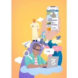Die Tagespost / Johann Wilhelm Naumann Verlag GmbH Keyvisual für Werbekampagne der neuen App