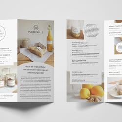 DIN-lang Produktflyer