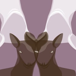 rehe. vektorgrafik