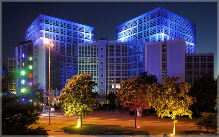 City Nord bei Nacht