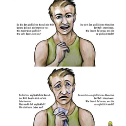 Illustration zum Thema Drei arten von Leid