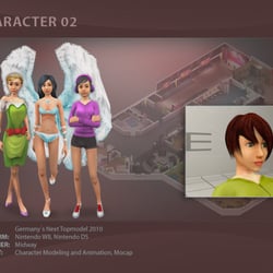 Character für GNTM2010 auf Nintendo Wii und PS2